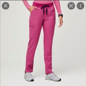 FIGS Yola Skinny Scrub Pants in Electric Orchid